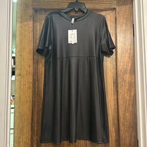 Never been worn!Pleather black dress size 4